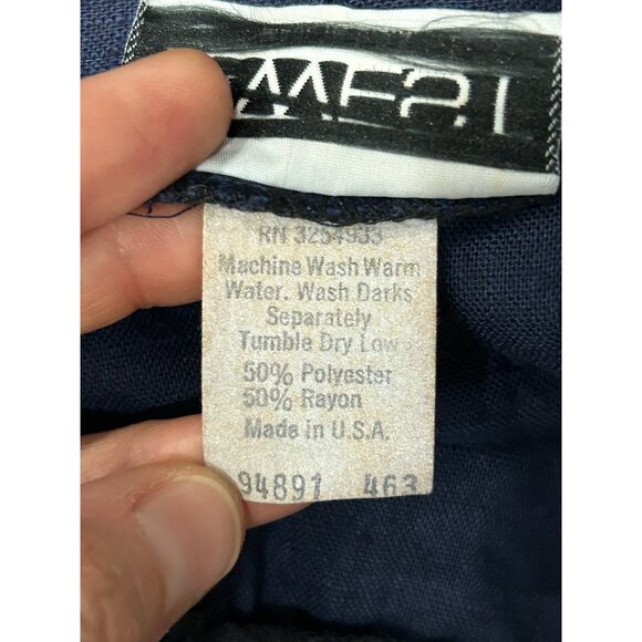 Vintage Lady 12 West Blue 2 Piece Shirt Skirt Set Blue Plus Size Retro Classic - Picture 14 of 16